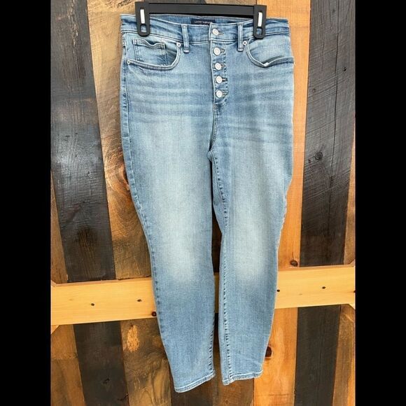 New with tags Lucky Brand High Rise Skinny Bridgette jeans,button fly sz 8/29A - Picture 5 of 9